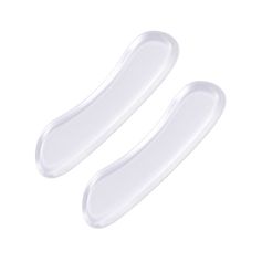 Lot de 2 protèges talons antiglissoires gel transparents 6x15.7cm