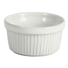 Lot de 2 ramequins en grès blanc D 9x5cm