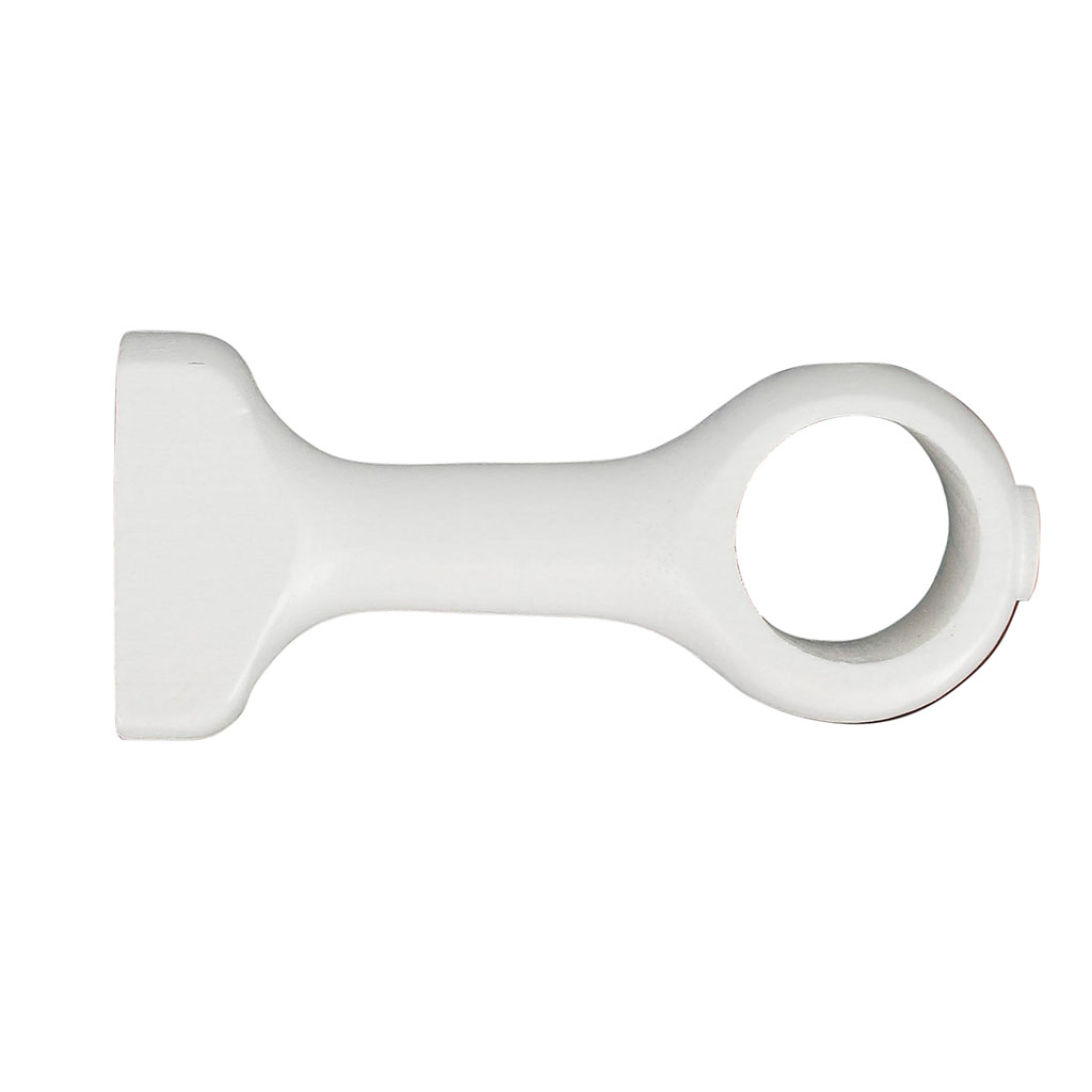 Lot de 2 supports tringle rideau courts blancs D 28mm
