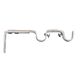 Lot de 2 supports extensibles doubles blanc or D 20mm