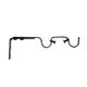 Lot de 2 supports extensibles doubles noir argent D 20mm