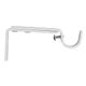 Lot de 2 supports gouttière extensibles blanc mat D 20mm