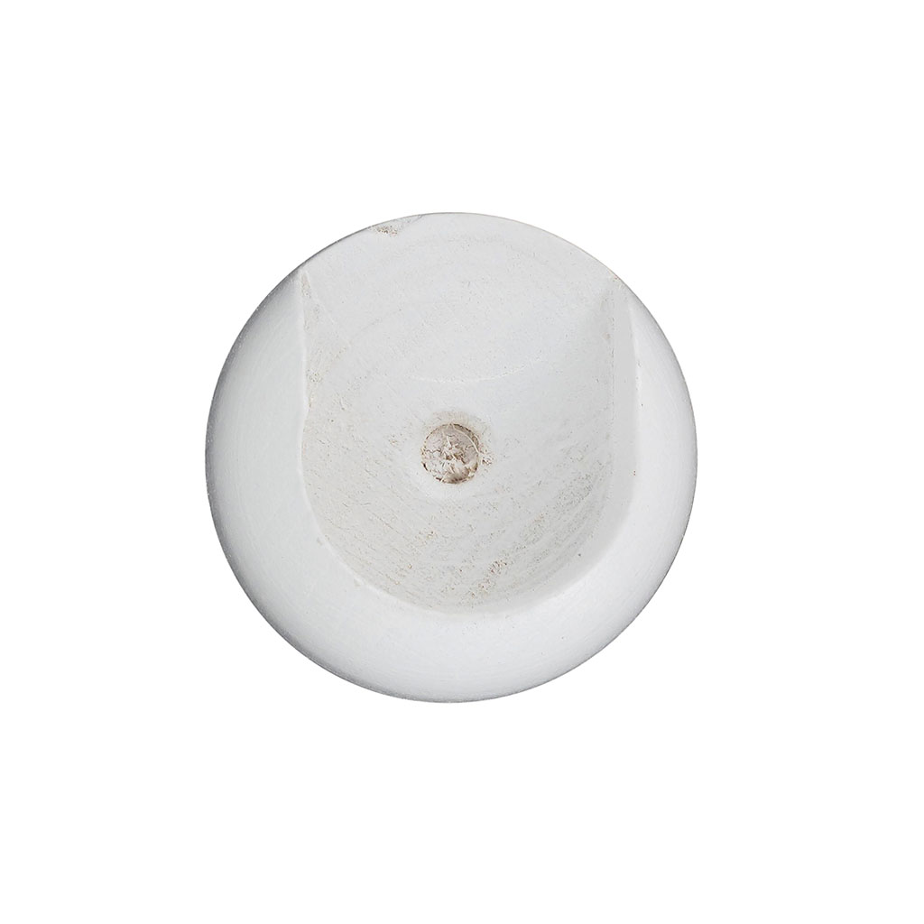 Lot de 2 supports tringle rideau muraux blancs D 20mm