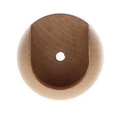 Lot de 2 supports muraux naturel vernis D28mm
