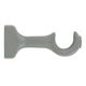 Lot de 2 supports ouverts simple bois gris D 28mm