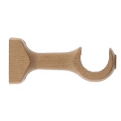 Lot de 2 supports ouverture simple naturel vernis D28mm