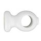 Lot de 2 supports tringle rideau plafond blancs D 20mm