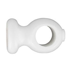 Lot de 2 supports tringle rideau plafond blancs D 28mm