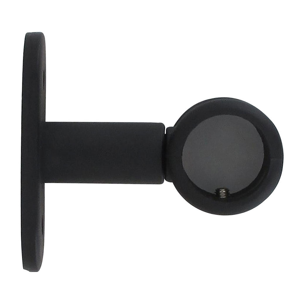 Lot de 2 supports pour tringles noir mat 5cm