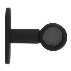 Lot de 2 supports pour tringles noir mat 5cm