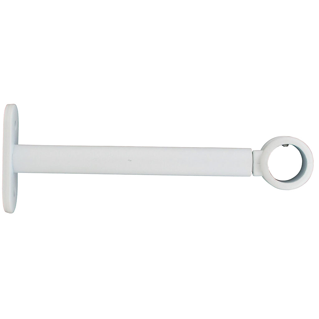 Lot de 2 supports simple blanc mat D 20mm