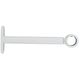 Lot de 2 supports simple blanc mat D 20mm