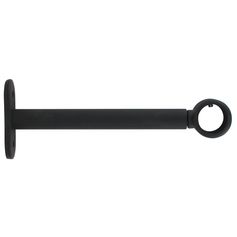 Lot de 2 supports simple noir mat D 20mm