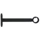 Lot de 2 supports simple noir mat D 20mm