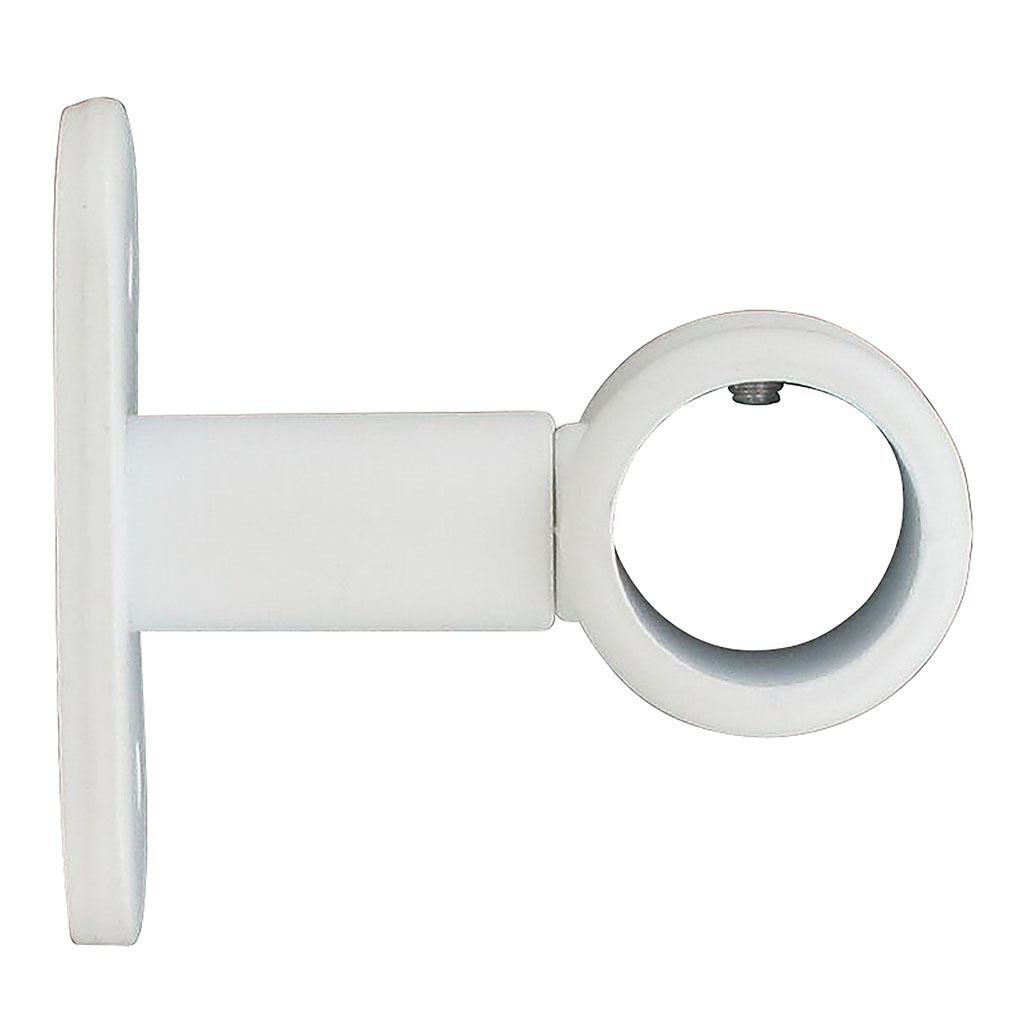 Lot de 2 supports simple blanc mat D 20mm