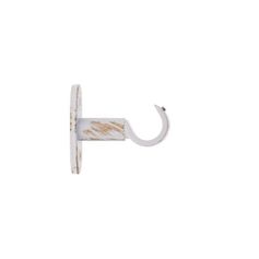 Lot de 2 supports simple ouvert blanc D 20mm