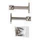 Lot de 2 supports tringle rideau simples argent mat D 20mm