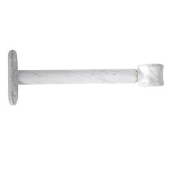 Lot de 2 supports tringle rideau simples blanc or D 20mm