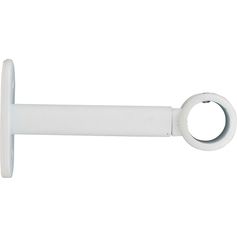 Lot de 2 supports simples blancs mats H90mm D20mm