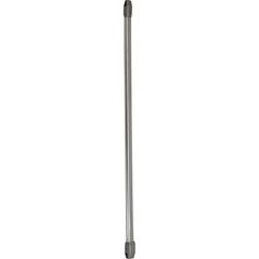 Lot de 2 tringles de vitrage ovales extensibles chrome 40-60cm