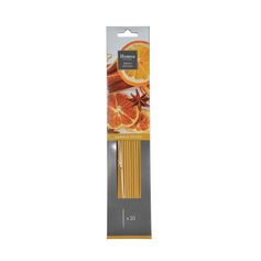 Lot de 20 bâtons d'encens orange 25.5cm