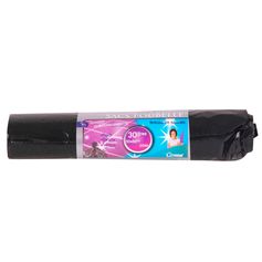 Lot de 20 sacs poubelle avec lien noir 30L
