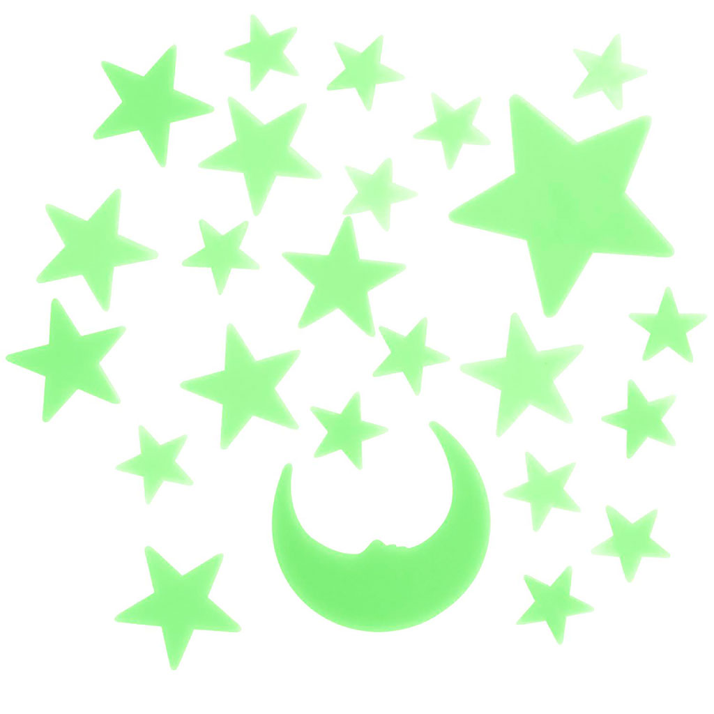 Lot de 24 décorations phosphorescentes