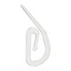 Lot de 25 agrafes escargots plastique blanc
