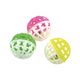 Lot de 3 balles clochette pour chat 4cm