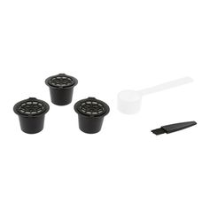 Lot de 3 capsules à café réutilisables compatible Nespresso