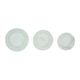 Lot de 3 charlottes couvre-plat coton