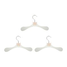 Lot de 3 cintres biche rose