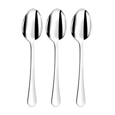 Lot de 3 cuillères à soupe GRAPHIC acier