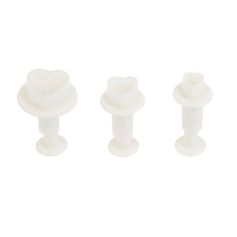 Lot de 3 emporte-pièces cœur avec poussoir - NOEMIE HONIAT