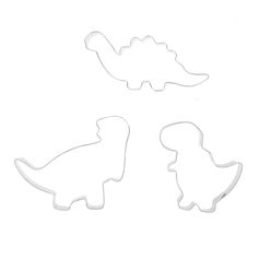 Lot de 3 emporte-pièces inox dinosaure - NOEMIE HONIAT