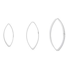 Lot de 3 emporte-pièces inox forme calissons - NOEMIE HONIAT