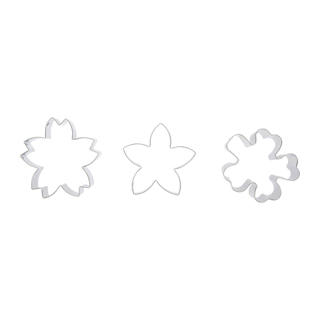 Lot de 3 emporte-pièces inox forme fleurs - NOEMIE HONIAT
