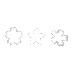 Lot de 3 emporte-pièces inox forme fleurs - NOEMIE HONIAT