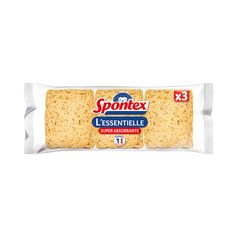 Lot de 3 éponges SPONTEX