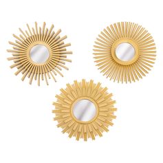 Lot de 3 miroirs AMED plastique D25cm