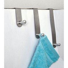 Lot de 3 crochets de porte inox 3 tailles