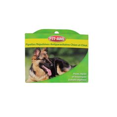 Lot de 3 pipettes insectifuges chiens