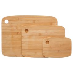 Lot de 3 planches à découper bambou