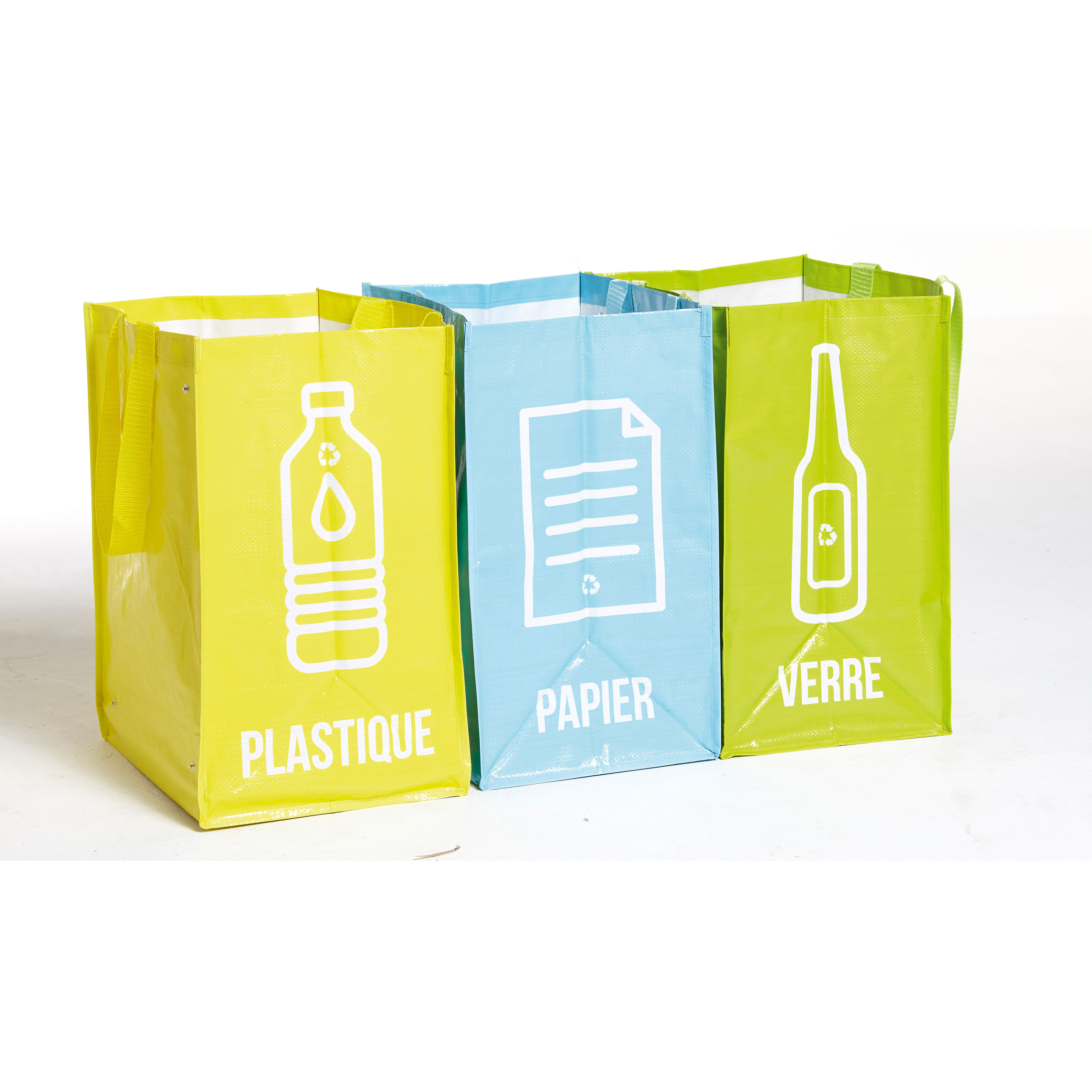 Sac poubelle de tri sélectif x 3 - 40L : le lot de 3 sacs poubelles à Prix  Carrefour