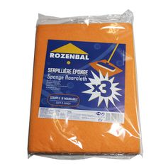 Lot de 3 serpillières éponge 38x50cm