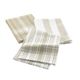 Lot de 3 torchons de cuisine en coton tissé lin BAYADO 50x70cm
