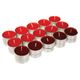Lot de 30 bougies chauffe-plat parfumées fruits rouges