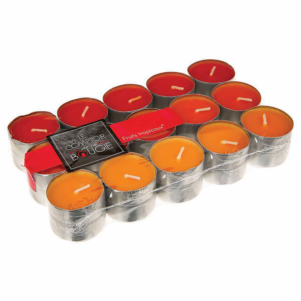 Lot De 2 Bougies Chauffe-plat Parfumées – Rouge & Rose, Senteur Florale