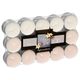 Lot de 30 bougies chauffe-plat parfumées senteur vanille