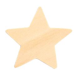 Lot de 30 étoiles bois
